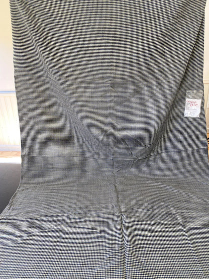 2 Berkbox64 Finished Drapery 2.4 yard Scalamandre BANBURY STRIE CHECK Indigo MSRP USD 264/y