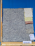 13 Berkbox89 Square Jacquard by Scalamandre Dot Weave Indigo Blue White Small Scale Dot Circle MSRP USD 414/y