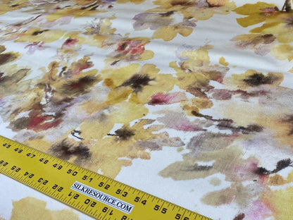 Scalamandre Lynton Wide Marigold Gold Yellow Wild Flowers Cotton 110"wide! MSRP USD 236/yard