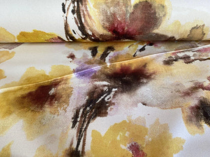 Scalamandre Lynton Wide Marigold Gold Yellow Wild Flowers Cotton 110"wide! MSRP USD 236/yard