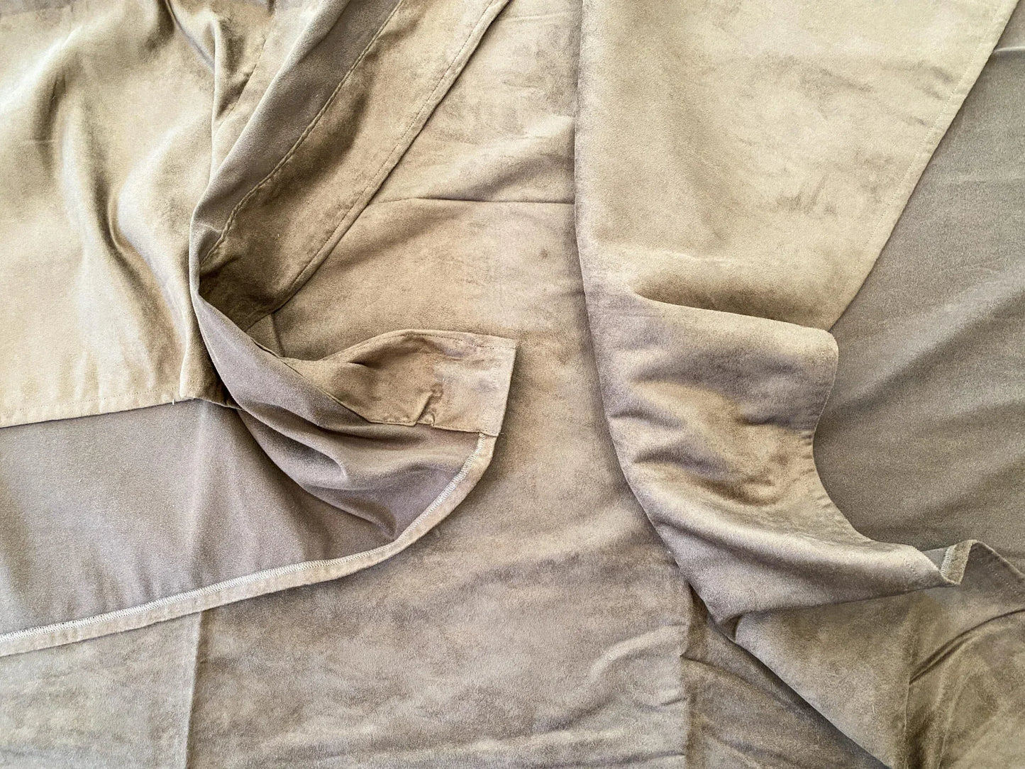 5 Berkbox64 Finished Drapery 2.4yard Scalamandre Velvet Brown with Plain design