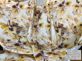 Scalamandre Lynton Wide Marigold Gold Yellow Wild Flowers Cotton 110"wide! MSRP USD 236/yard