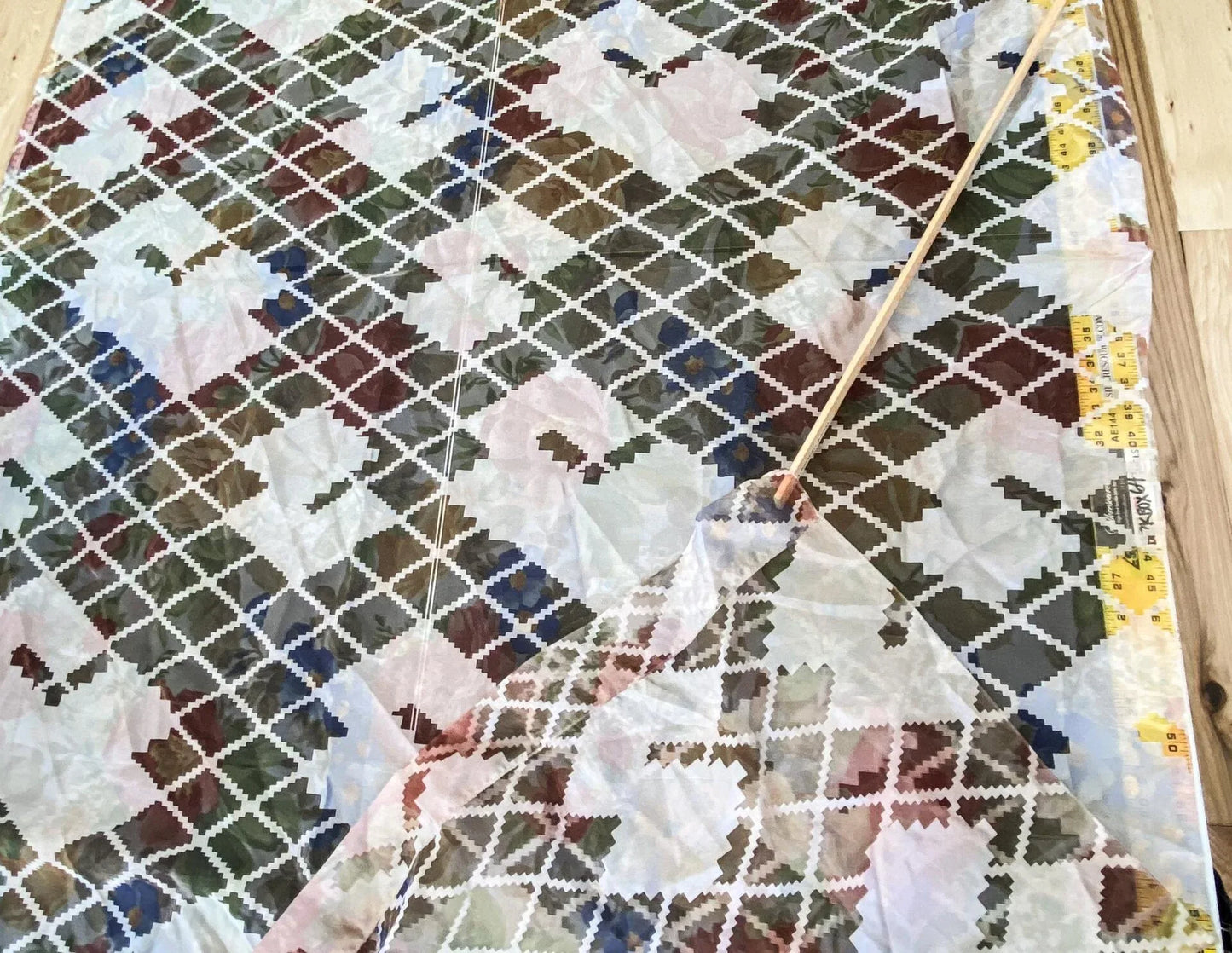 6 Berkbox64 Finished Drapery 2.5yard Scalamandre Printed "Sheer" Lace over Rose