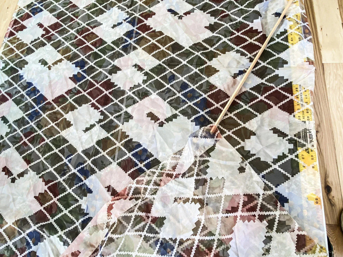 6 Berkbox64 Finished Drapery 2.5yard Scalamandre Printed "Sheer" Lace over Rose