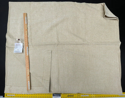 3 Berkbox58 2.4yard Scalamandre CLYDE HOUNDSTOOTH WEAVE Straw Yellow Plaid Check MSRP USD238/y