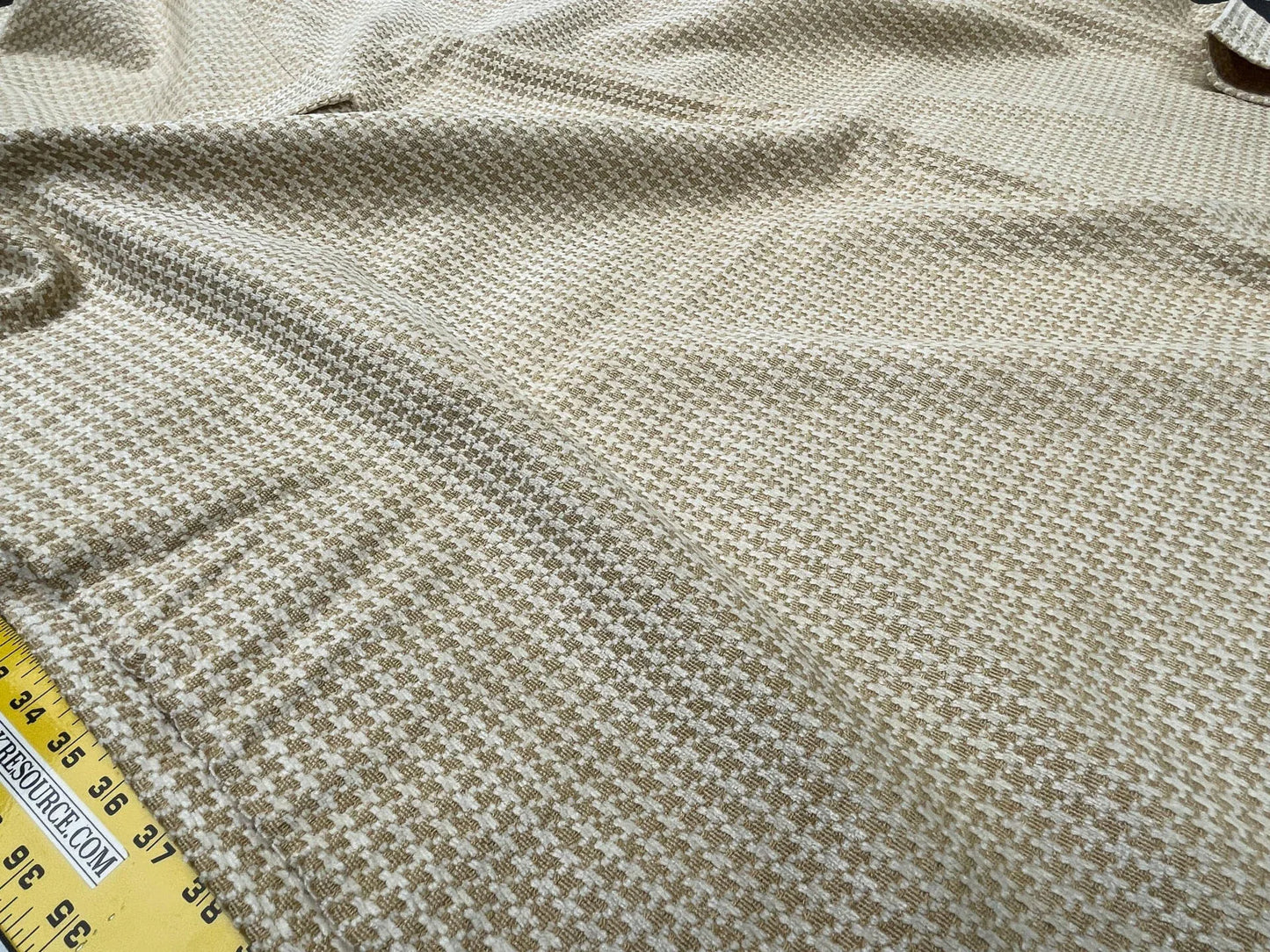 3 Berkbox58 2.4yard Scalamandre CLYDE HOUNDSTOOTH WEAVE Straw Yellow Plaid Check MSRP USD238/y