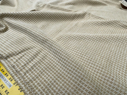 3 Berkbox58 2.4yard Scalamandre CLYDE HOUNDSTOOTH WEAVE Straw Yellow Plaid Check MSRP USD238/y