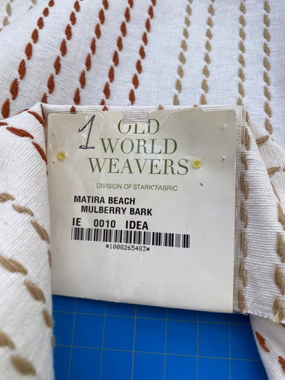 21 Berkbox89 Square Jacquard by Old World Weavers Matira Beach Mulberry Pink Stripe MSRP USD 118/y