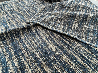 Exquisite Scalamandre Gallium Indigo Velvet Jacquard Blue - 1.4 yard - MSRP USD198/y