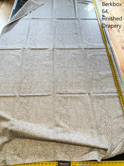 11 Berkbox64 Finished Drapery 2.4yard Scalamandre RAINDROP GRAPHITE Jacquard MSRP USD 398/y