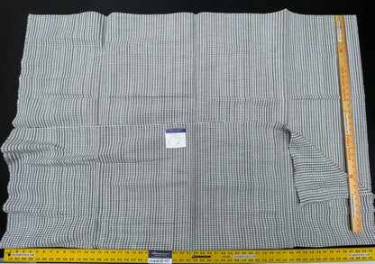 7 Berkbox58 1.5yard Scalamandre MAGPIE Graphite Jacquard Black Plaid Check MSRP USD214/y