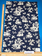 3 Berkbox90 Square Jacquard by Scalamandre LILY Indigo Blue and White Outdoors Bird/ Animal Chinoiserie MSRP USD222/y