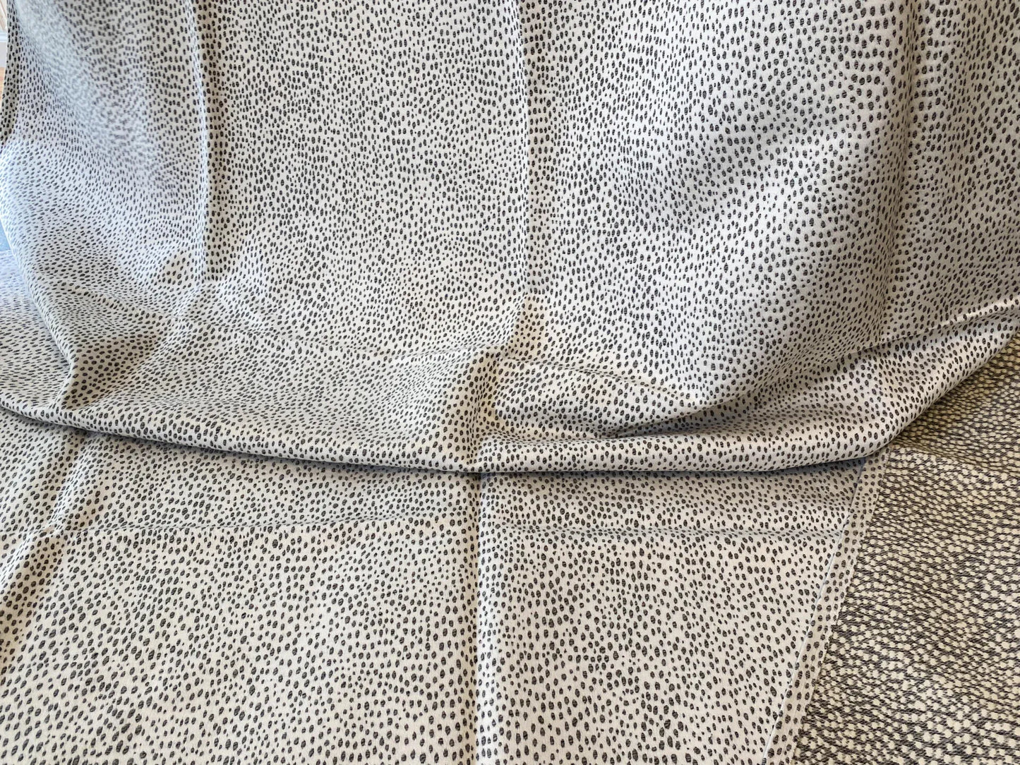 11 Berkbox64 Finished Drapery 2.4yard Scalamandre RAINDROP GRAPHITE Jacquard MSRP USD 398/y