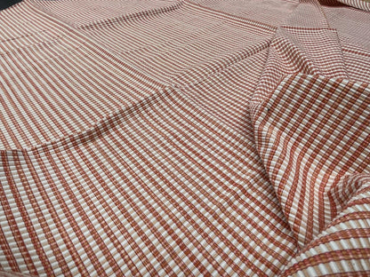 10 Berkbox58 1.5yard Scalamandre MAGPIE Clementine  Jacquard Orange Plaid Check MSRP USD214/y