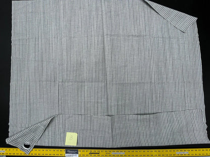 11 Berkbox58 1.2yard Scalamandre MAGPIE Graphite Jacquard Black Plaid Check MSRP USD214/y