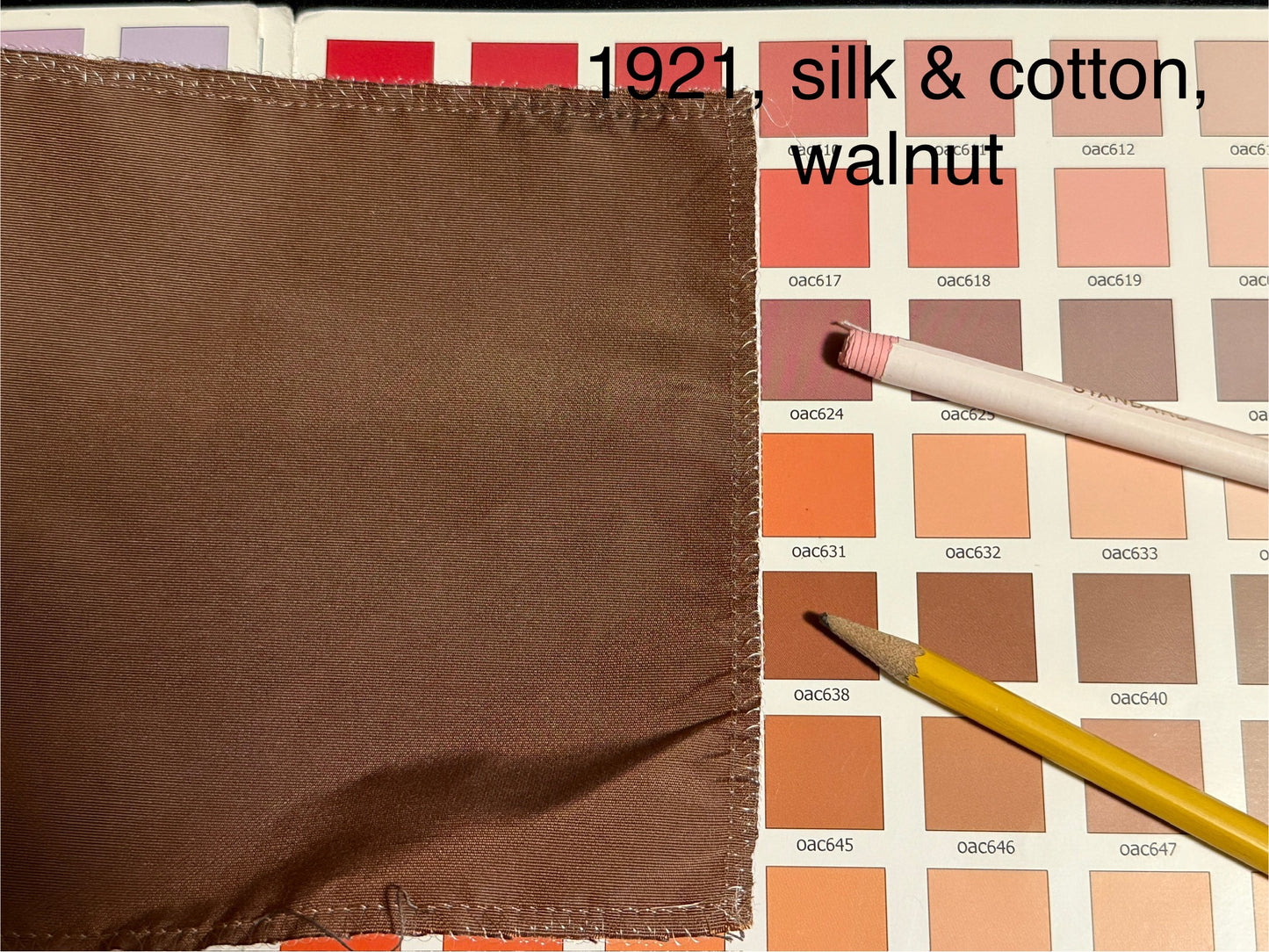 Iridescence Walnut  Solid Silk and Cotton Texture Fabric - Reddish Brown- Special Order