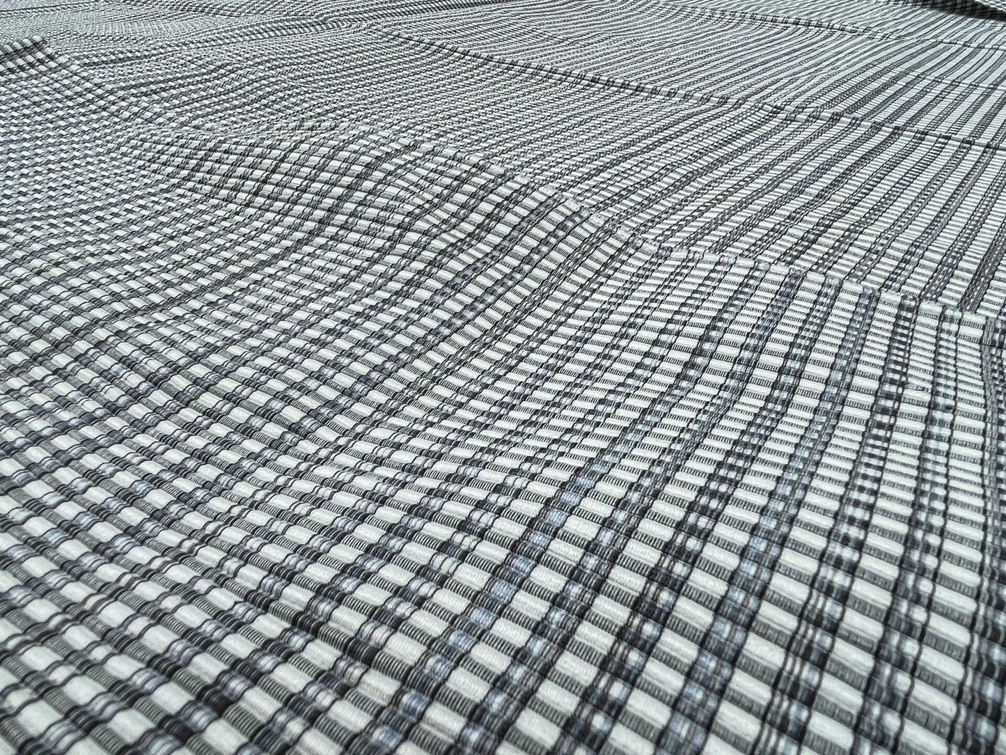 11 Berkbox58 1.2yard Scalamandre MAGPIE Graphite Jacquard Black Plaid Check MSRP USD214/y