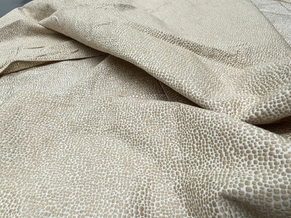 12 Berkbox58 2.4yard Scalamandre SHAGREEN Champagne Beige Animal Skin Texture MSRP USD250/y