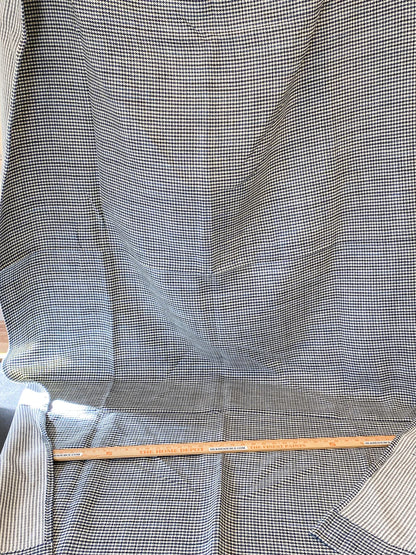 14 Berkbox64 Finished Drapery 2.4yard Scalamandre BANBURY STRIE CHECK Indigo MSRP USD264/y