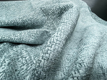 3 Berkbox59 2yard Scalamandre ALPINE CHENILLE AQUAMARINE Green Jacquard Woven