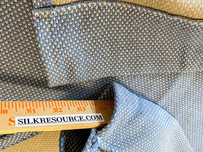 17 Berkbox64 Finished Drapery 2.4yard Scalamandre PRATO WEAVE SKY Blue Plains Texture MSRP USD206/y