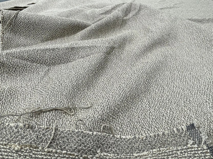 7 Berkbox59 4.6 yard Scalamandre Woven Pebble Texture Modern Luxury Gray