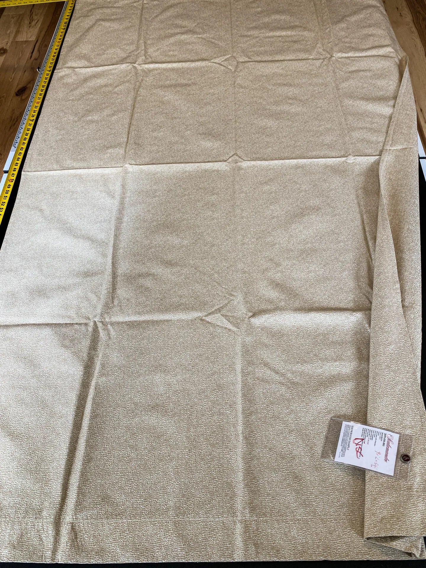 18 Berkbox64 Finished Drapery 2.5yard Scalamandre SHAGREEN Champagne Beige Animal Skin Small Scale MSRP USD250/y