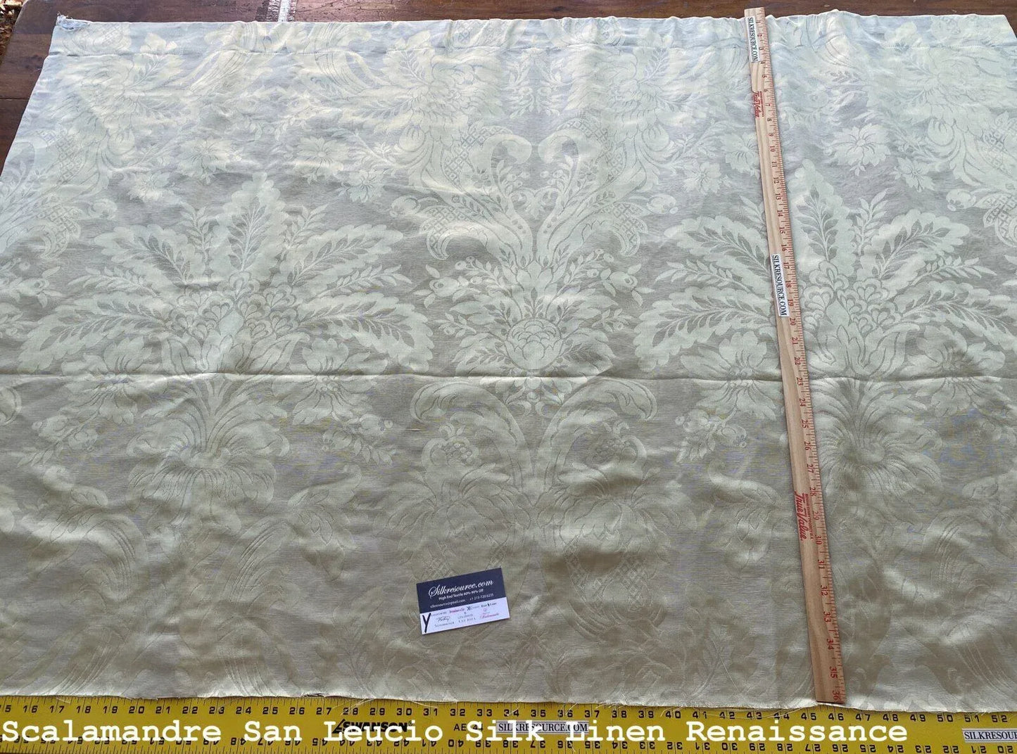 16 Boxy 1yard Scalamandre San Leucio Silk Linen Renaissance