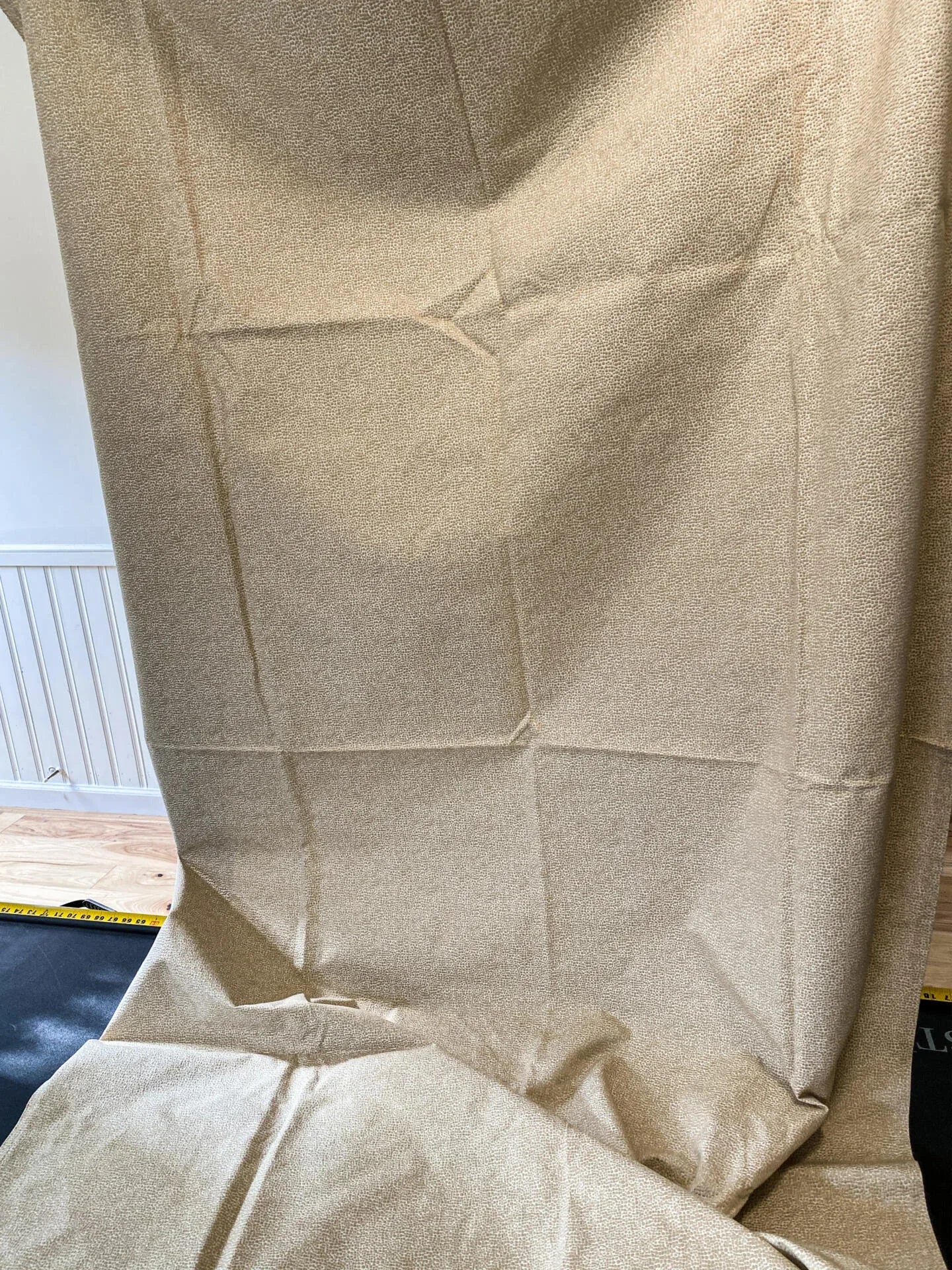 18 Berkbox64 Finished Drapery 2.5yard Scalamandre SHAGREEN Champagne Beige Animal Skin Small Scale MSRP USD250/y