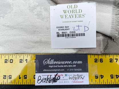 2 Berkbox60 1.2yard Scalamandre COSMIC RAY Starlight Diamond Brown Cream  MSRP USD204/y