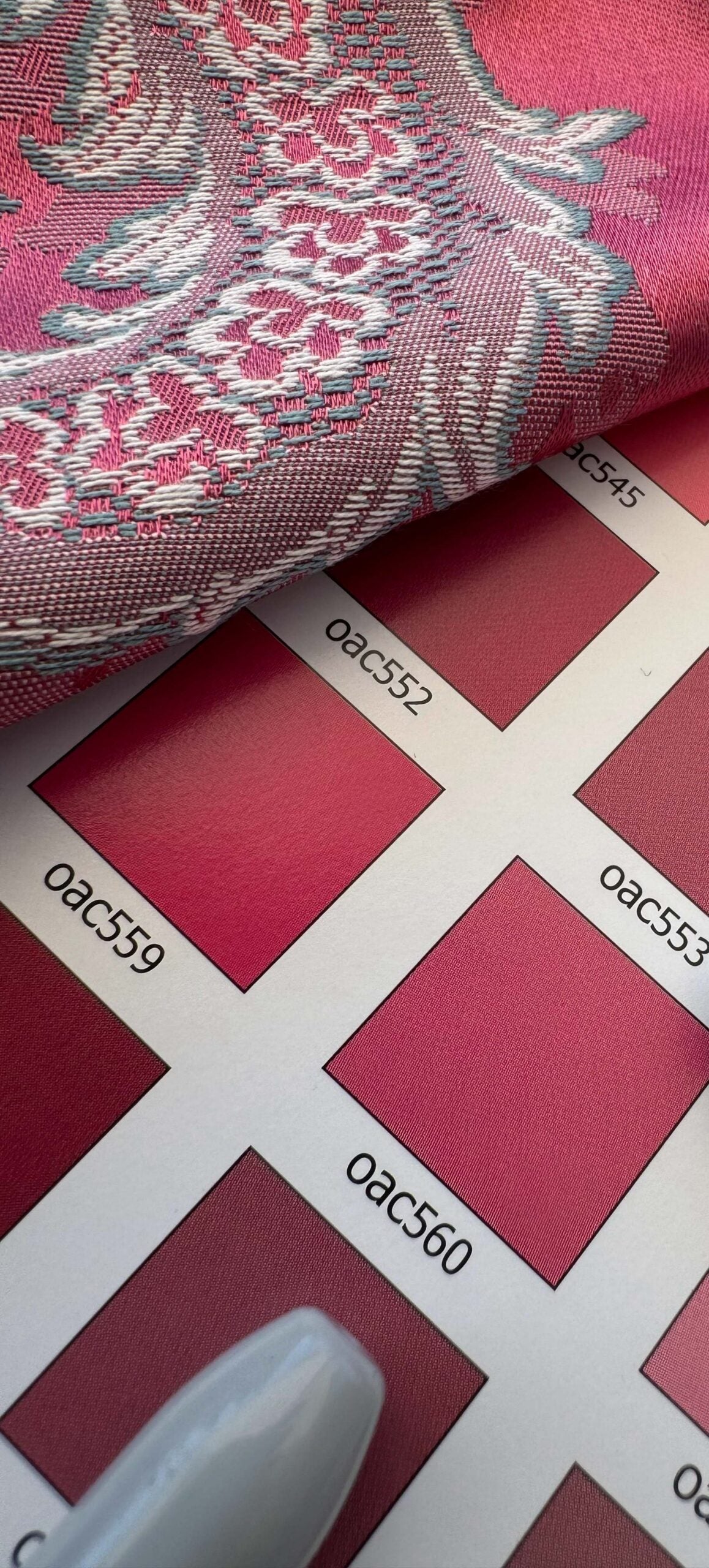 by yard Scalalamndre Red Floral Brocade with Silver Damask Pattern Renaissance Historic