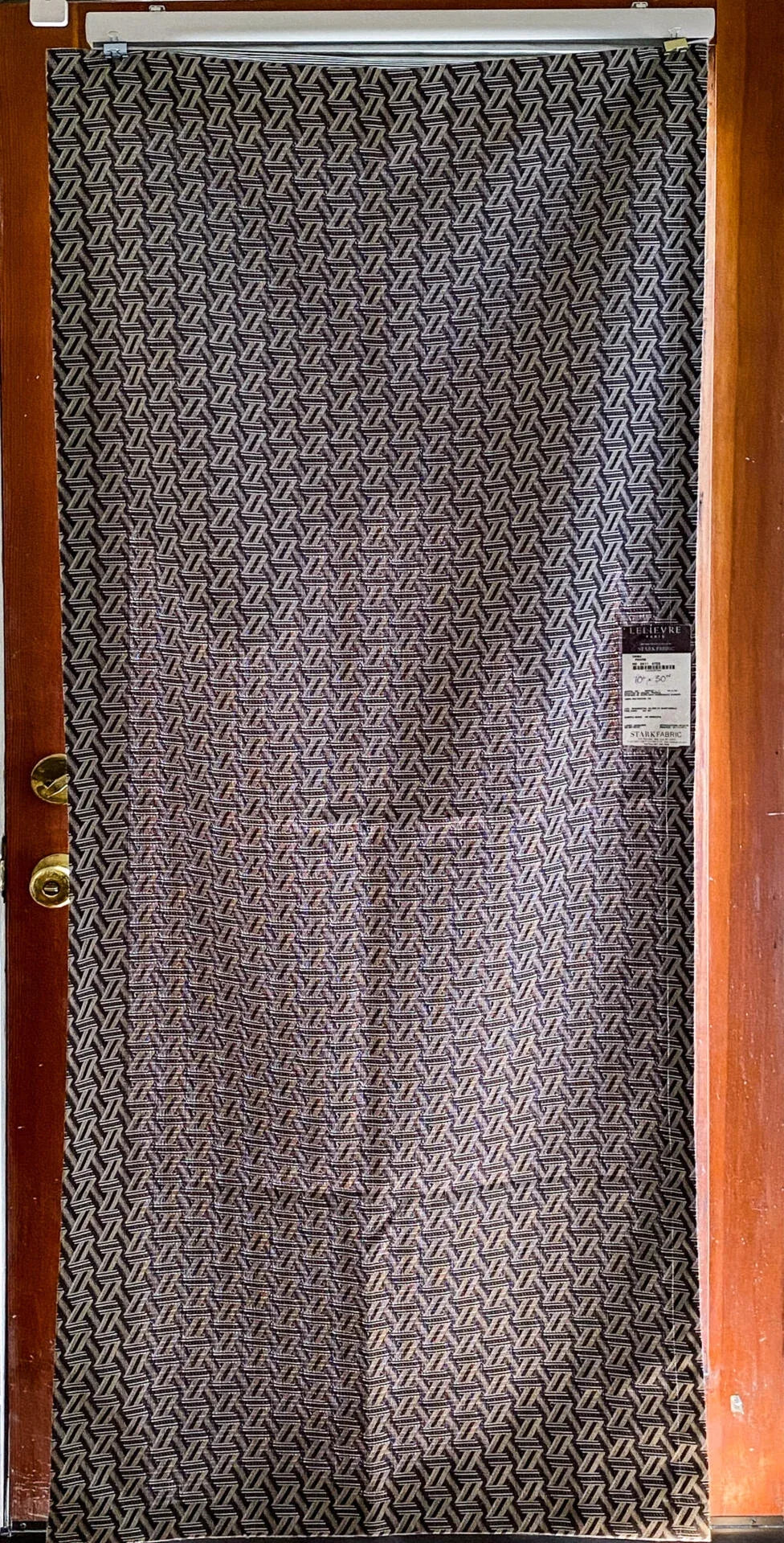 19 Berkbox64 Finished Drapery 29"x1.9yard Scalamandre TRIBU POIVRE Black White Geometric  MSRP USD576/y