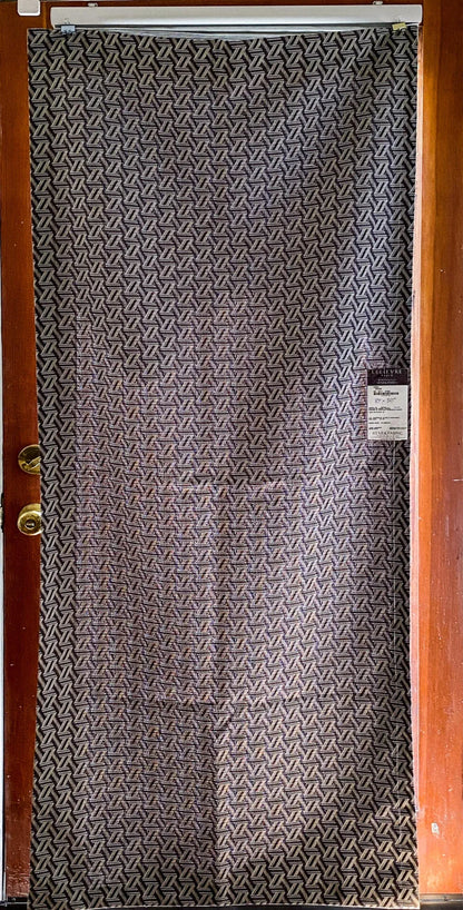 19 Berkbox64 Finished Drapery 29"x1.9yard Scalamandre TRIBU POIVRE Black White Geometric  MSRP USD576/y