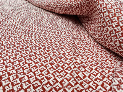 5 Berkbox60 1.5 yard Scalamandre KHIVA WEAVE Poppy Orange Geometric MSRP USD180/y