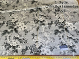 4 Boxz Scalamandre 1.2 Yards Ascot Floral Print  MSRP USD 424/yd