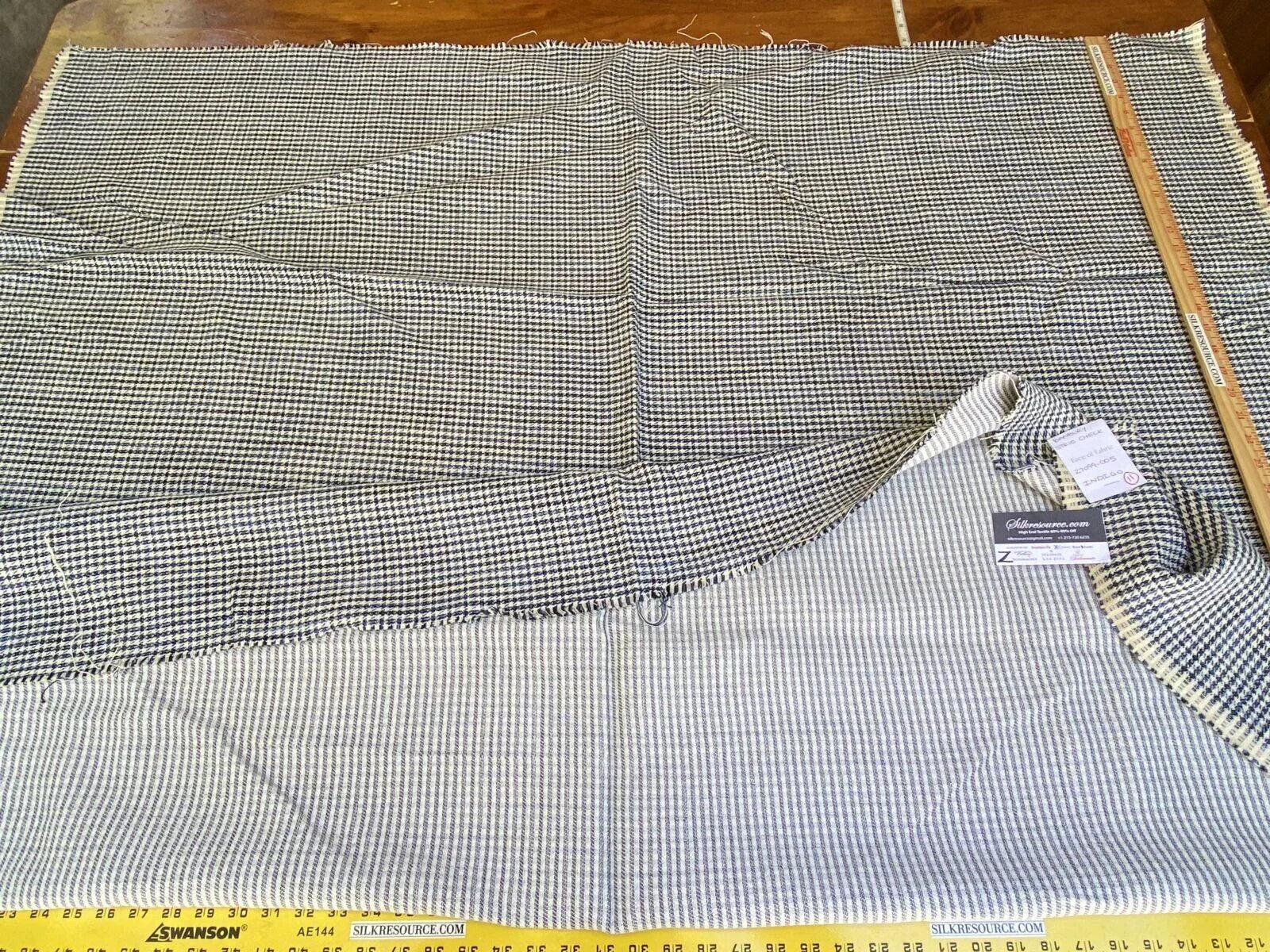 Scalamandre Banbury Stripe Check - Blue And White