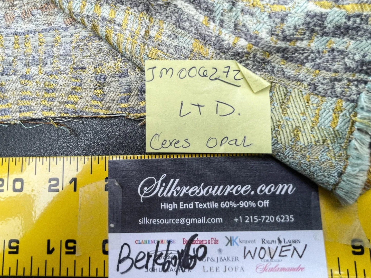 7 Berkbox60  53"x27yard  Scalamandre CERES Opal Abstract Ombre MSRP USD270/y