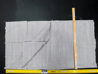 11 Berkbox60 1.6yard Scalamandre MAGPIE Graphite Plaid Check Black MSRP USD214/y