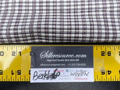 11 Berkbox60 1.6yard Scalamandre MAGPIE Graphite Plaid Check Black MSRP USD214/y