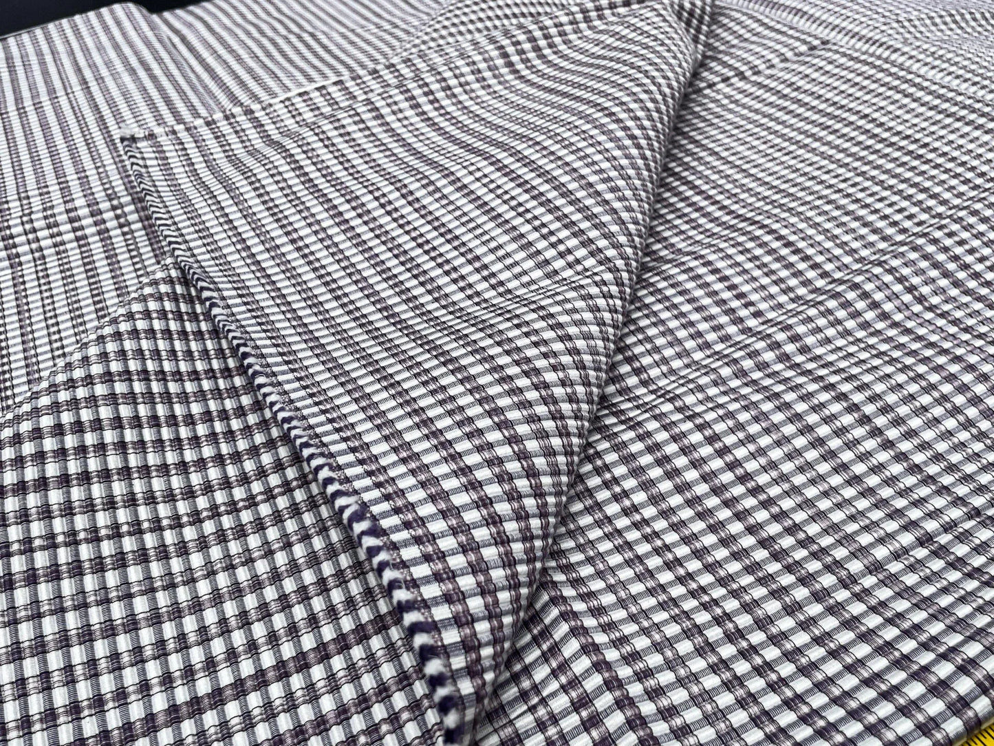 11 Berkbox60 1.6yard Scalamandre MAGPIE Graphite Plaid Check Black MSRP USD214/y