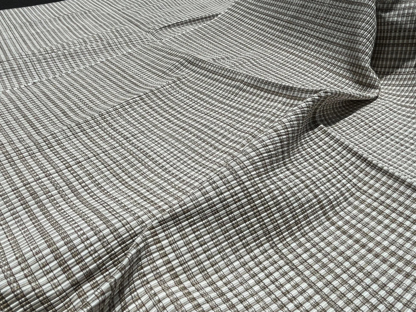 13 Berkbox60 1.5yard Scalamandre Magpie Twig Plaid Check Beige  MSRP USD204/y