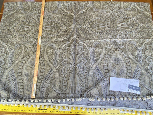 14 Boxz Throw Scalamandre Inverness Paisley Wool Blend Throw With Pom-pom! MSRP USD 700+