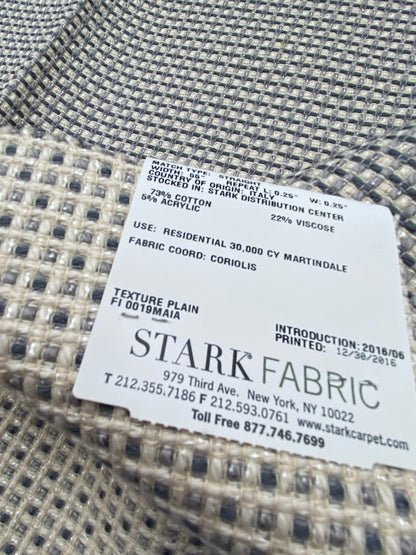 22 Berkbox90 Square Jacquard by Scalamandre  Grey Watkins Maia Pewter Silver Black Chenille MSRP USD 178/yard