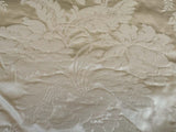 2.8y Scalamandre Leleivre Paris Alicante Damask White Cream Beige Damask Floral Renaissance Historic Viscose MSRP USD604/y