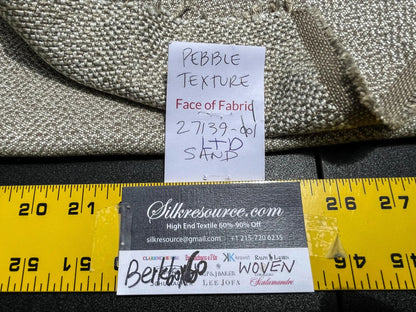 19 Berkbox60 1.6yard Scalamandre PEBBLE TEXTURE SAND Beige MSRP USD270