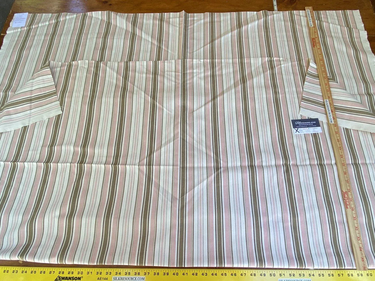 15 Boxx Scalamandre 1.8 Yards Andover Cotton Stripe Blush