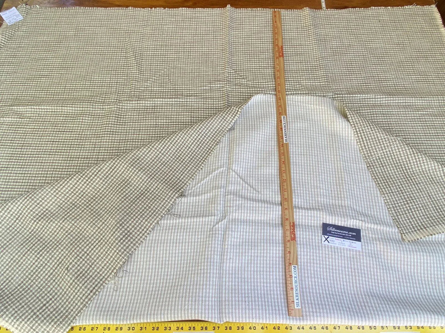 14 Boxx Scalamandre 1.2 Yard Banbury Strie Check Flax