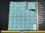 1 Berkbox61 27"x2 yard Scalamandre OAK BLUFF TURQUOISE Light Blue Geometric MSRP USD208/y