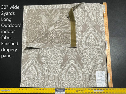2 Berkbox61 27"x2 yard Scalamandre HARWICH PORT Dune Jacquard/Woven Paisley MSRP USD194/y