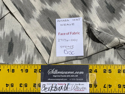 6 Berkbox61 1.4 yard Scalamandre AMARA IKAT WEAVE Stone Beige MSRP USD 150/y